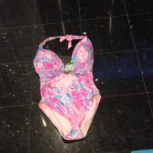 LANAI HALTER ONE PIECE SUIT Size 10